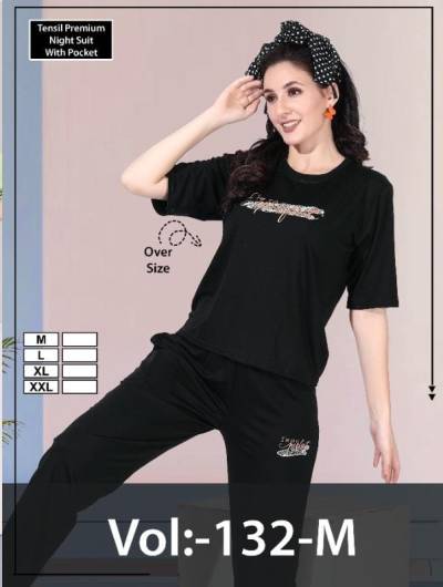 CO-ORD SET VOL-132-M BY SUMMER SPECIAL DESIGNER TENCEL NIGHT SUIT WHOLESALER IN INDIA